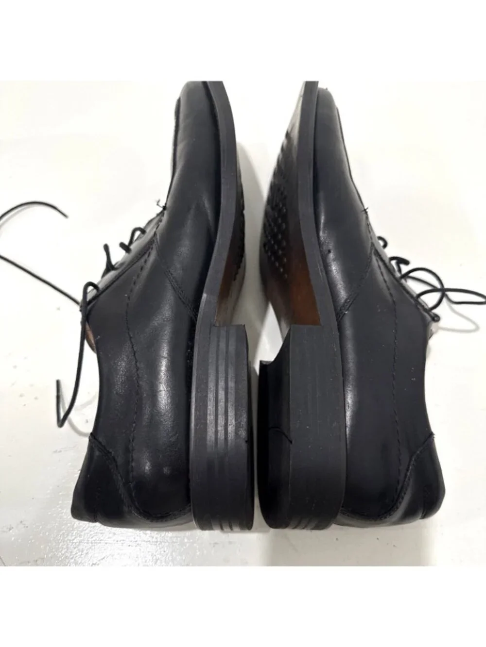 Wild Pair Made In Italy Genuine Leather Black Oxford Shoes Men Size 13D